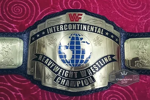 1990 Era WWF Red Logo Intercontinental Championship Belt