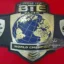 BTE World Championship Leather Belt 24KT Gold Zinc 4MM Plates