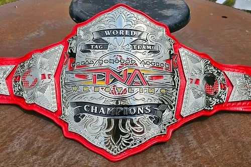 NEW TNA World Tag Team Wrestling Championship Pure Leather Belt