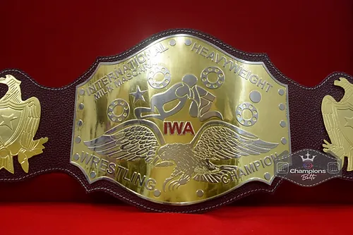 IWA International Milk Mascara Heavyweight Wrestling Championship Belt