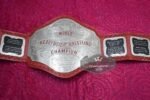 WWF Hulk Hogan 1984 World Heavyweight Red Strap Wrestling Championship Belt