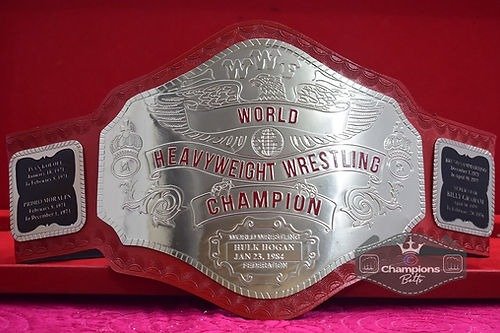 WWF Hulk Hogan 1984 World Heavyweight Red Strap Wrestling Championship Belt