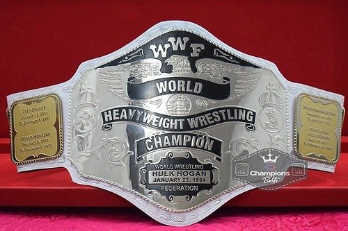 Hogan 1985 White Strap Wrestling Championship Belt