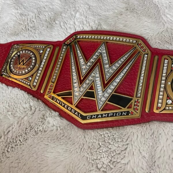 WWE Universal Championship Replica Title Belt RED Adult Size Brass 2mm NEW