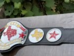 TEXAS HEAVYWEIGHT WRESTLING CHAMPIONSHIP ADULT METAL REPLICA BELT