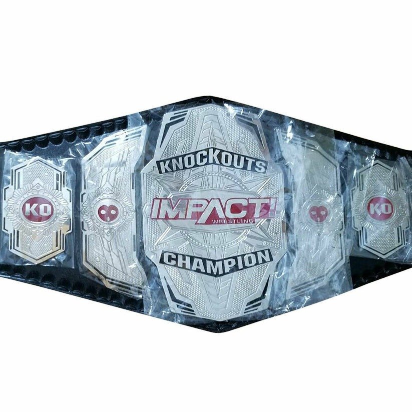 TNA Impact Knockout Red Version Wrestling Championship Title Belt