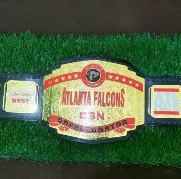 Custom Atlanta Falcons DBN Wrestling Championship Replica Title Belt Zinc