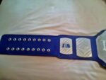 Intense AIW Heavyweight Champions Replica Blue Leather Belt Adult Size Fast Ship