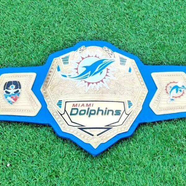 New Miami Dolphins Legacy Wrestling Champion ship Belt Adult Size Replica 2MM