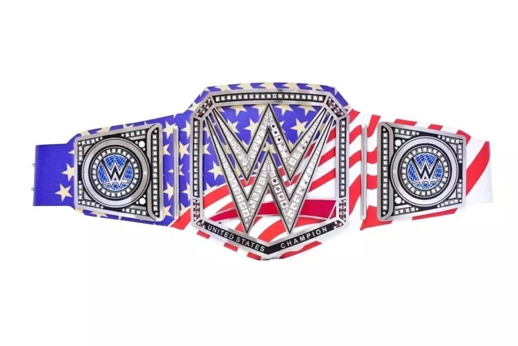 NEW Universal Title Championship Wrestling USA Flag Strap Replica Belt 4MM BRASS